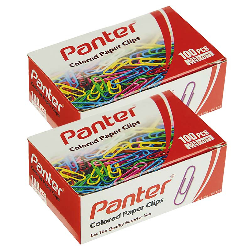 گیره کاغذ پنتر مدل پورپکانی بسته 2 عددی