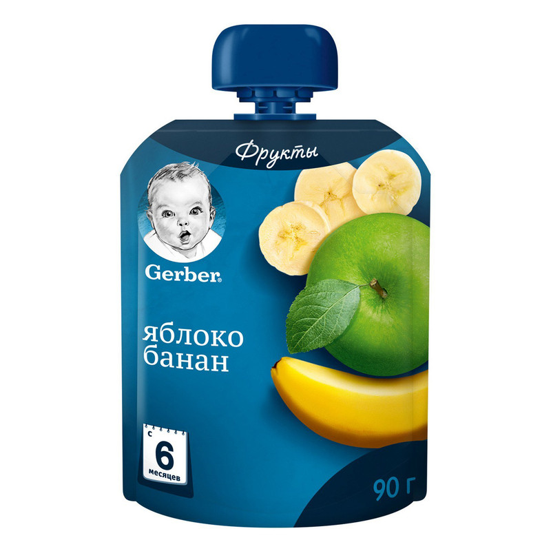 خرید و قیمت پوره سیب موز گربر - 90 گرم