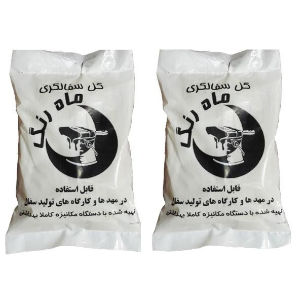 گل سفالگری ماه رنگ مدل G2 بسته 2 عددی