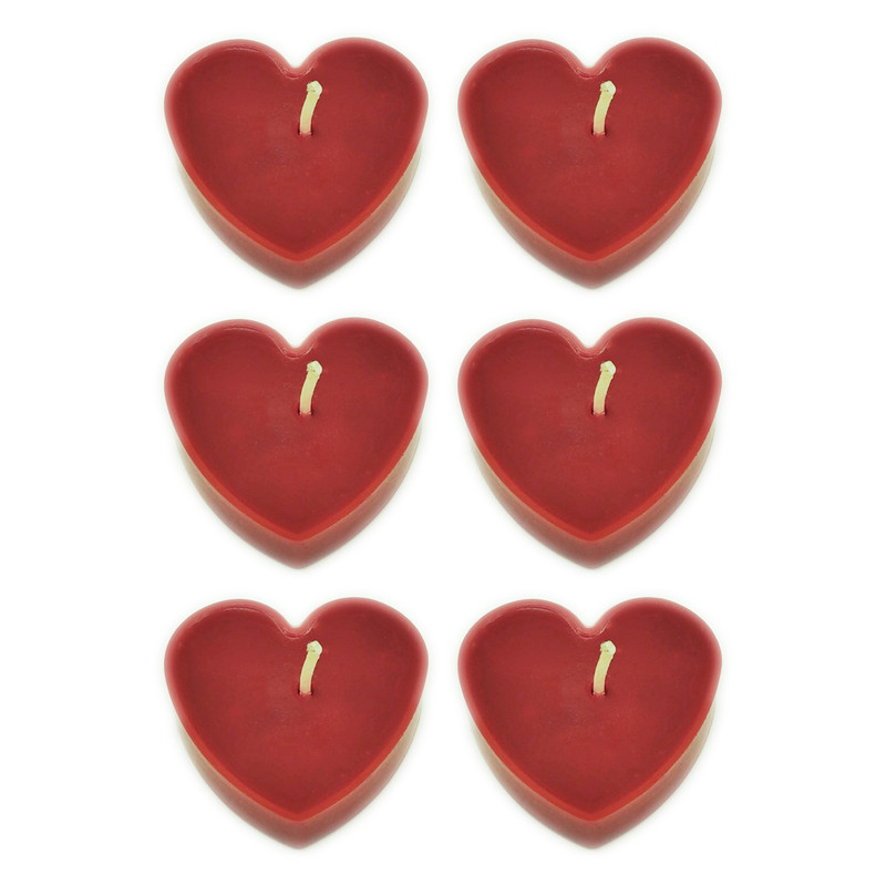 شمع وارمر مدل قلب بسته 6 عددی