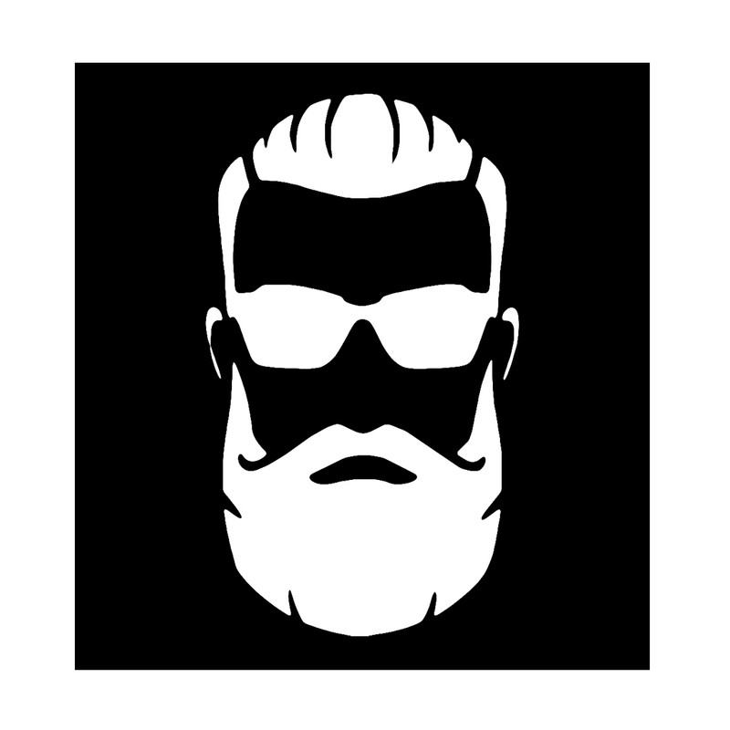 شابلون باتیس آرت طرح صورت مرد کد 143