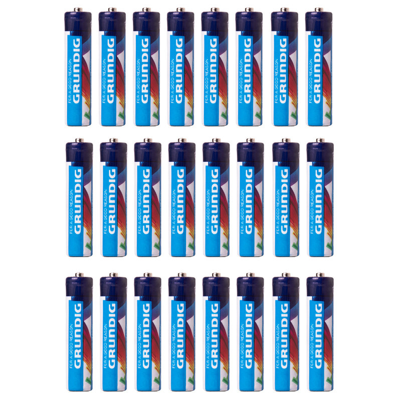 باتری نیم قلمی گروندیگ مدل G-Plus بسته 24 عددی