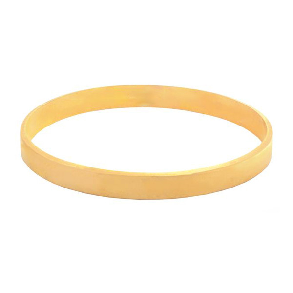 خرید و قیمت النگو طلا کم اجرت 18 عیار زنانه زرالتون مدل آینه ای سایز 2