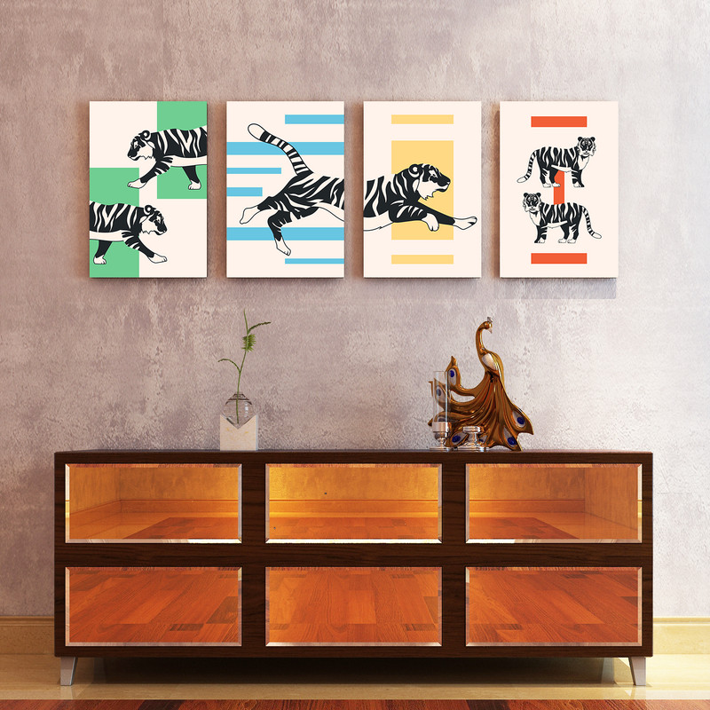 خرید و قیمت تابلو آلتین آی کد C1023 مجموعه 4 عددی