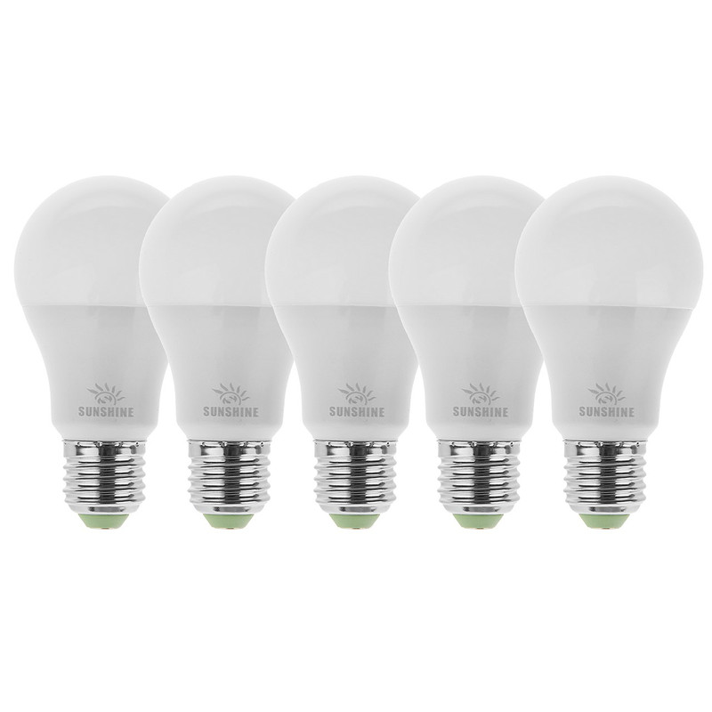 خرید و قیمت لامپ ال ای دی 10 وات سان شاین پایه E27 بسته 5 عددی