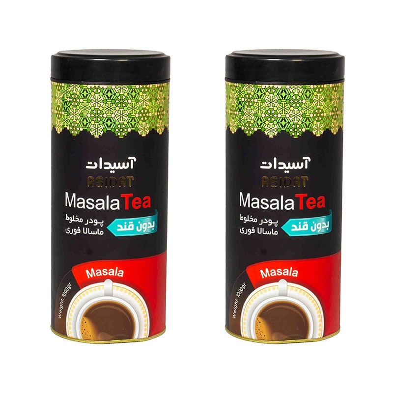 خرید و قیمت چای ماسالا بدون قند آسیدات - 1 کیلوگرم مجموعه 2 عددی