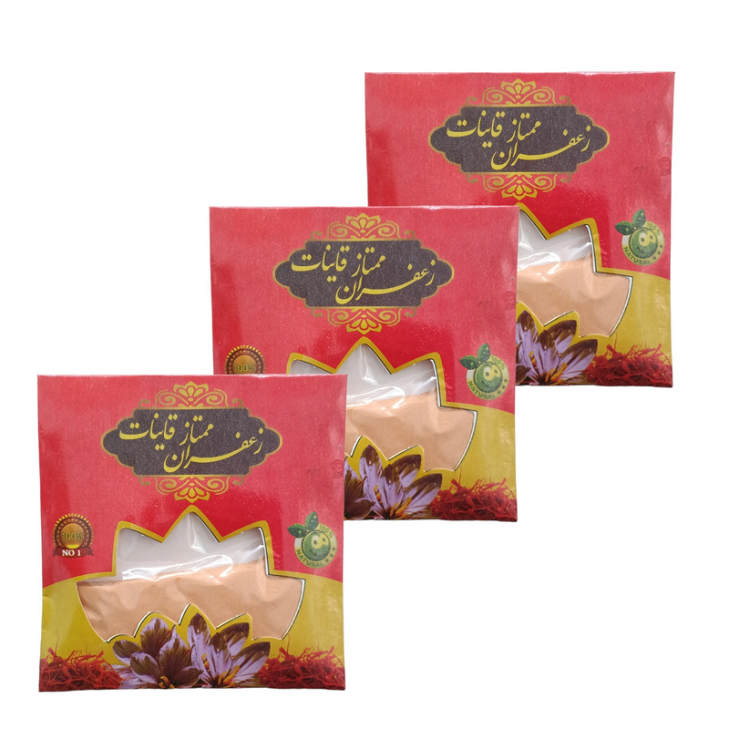 پودر زعفران قائنات - 25 گرم بسته 3 عددی