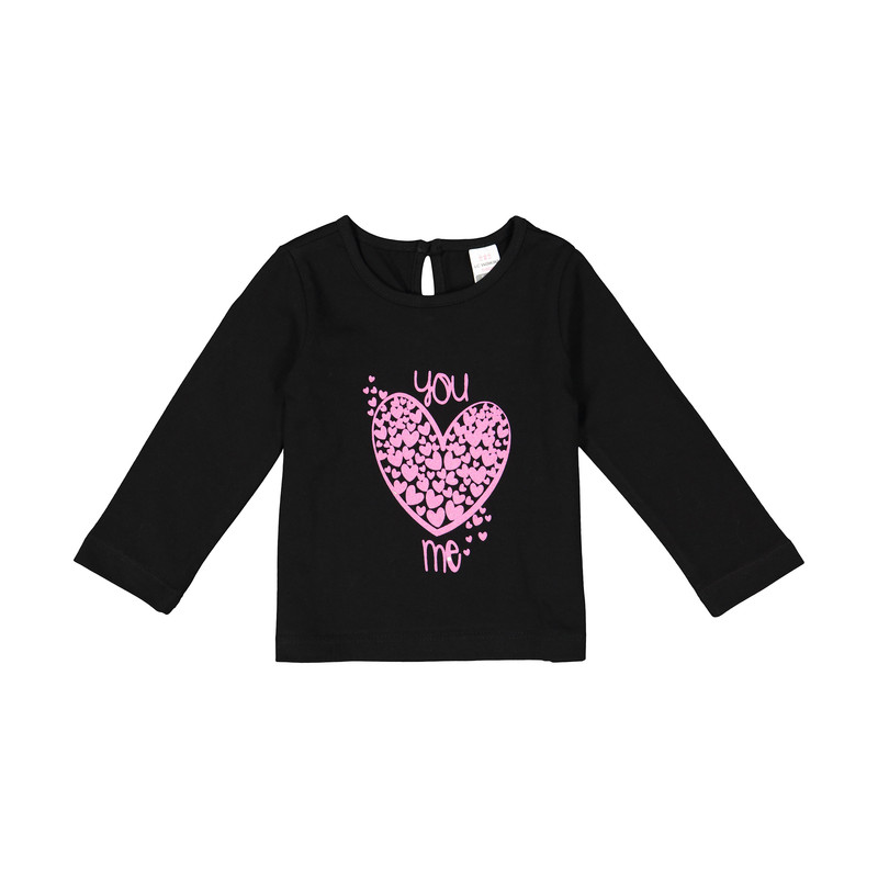 تی شرت نوزادی دخترانه ال سی وایکیکی مدل 1S72992Z1-CVL-NEWBLACK