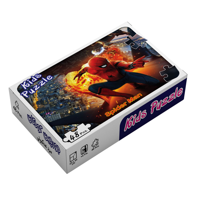 خرید و قیمت پازل 48 تکه مدل مرد عنکبوتی