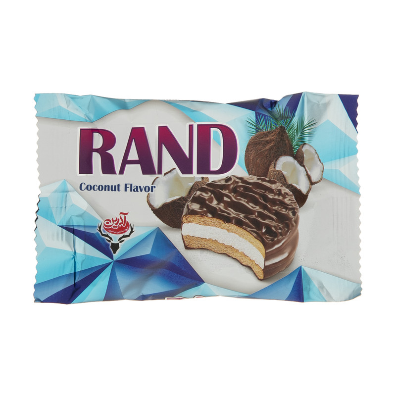 بیسکویت روکش دار آدرین با طعم نارگیل - 25 گرم