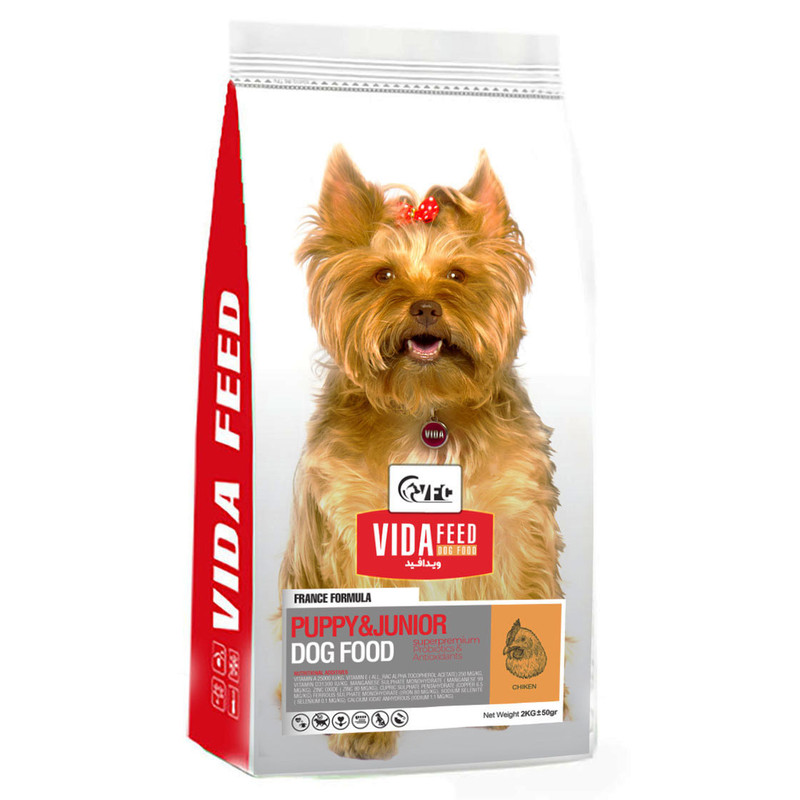 خرید و قیمت غذای خشک سگ ویدافید مدل Puppy and Junior وزن 2 کیلوگرم
