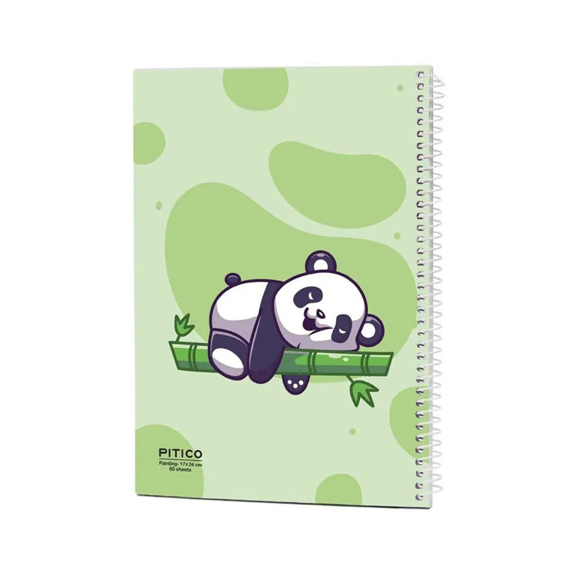 دفتر نقاشی 60 برگ پیتیکو طرح پاندا کد 0062