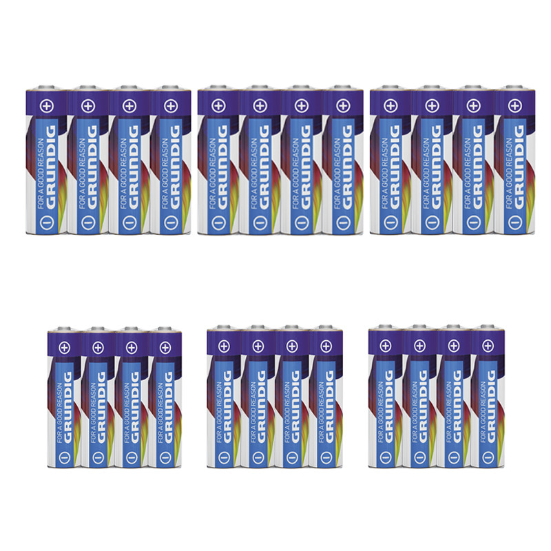 باتری قلمی و نیم قلمی گروندیگ مدل G2-Plus بسته 24 عددی