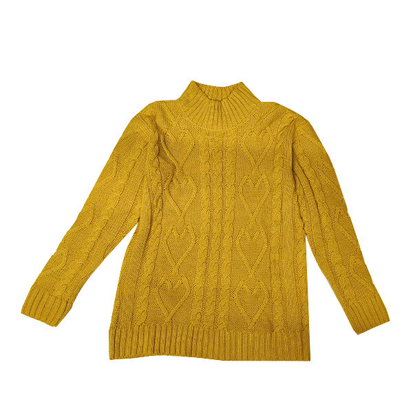 پلیور دخترانه کولزیون مدل زنجیر بافت نقش برجسته کد 146