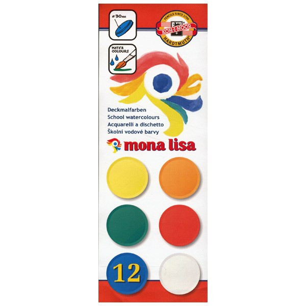 آبرنگ کوه نور مونا لیزا 12 رنگ