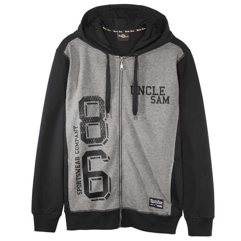 سویشرت مردانه آنکل سم مدل Sports2021 رنگ طوسی