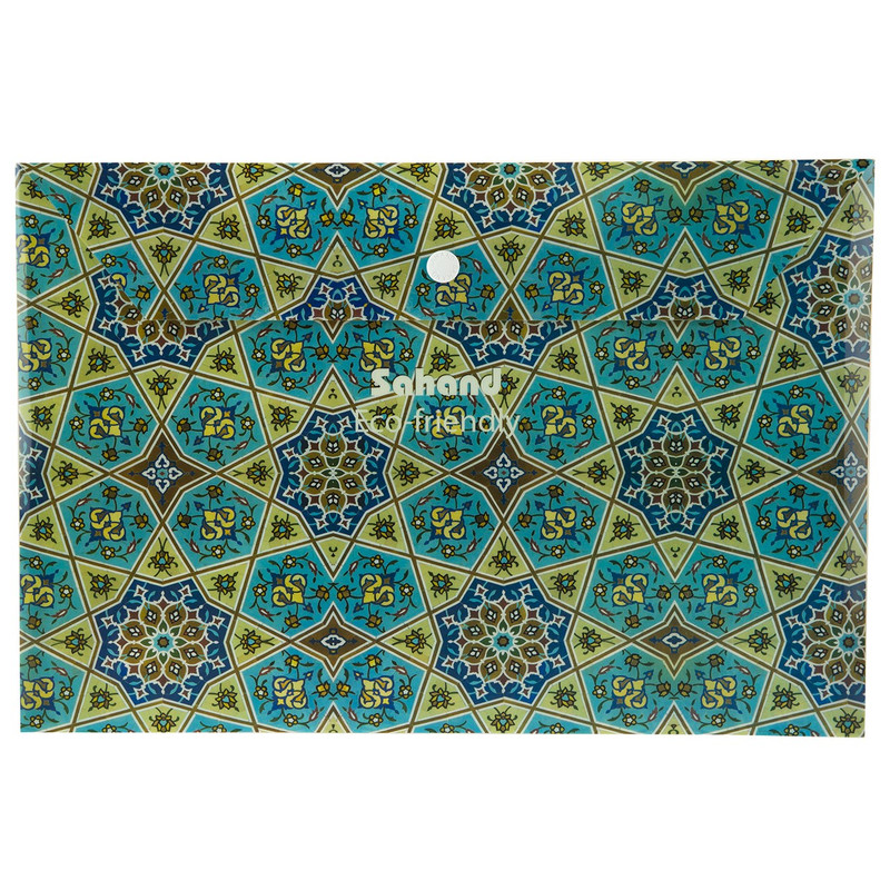 پوشه دکمه دار سهند طرح سنتی 1 سایز A4