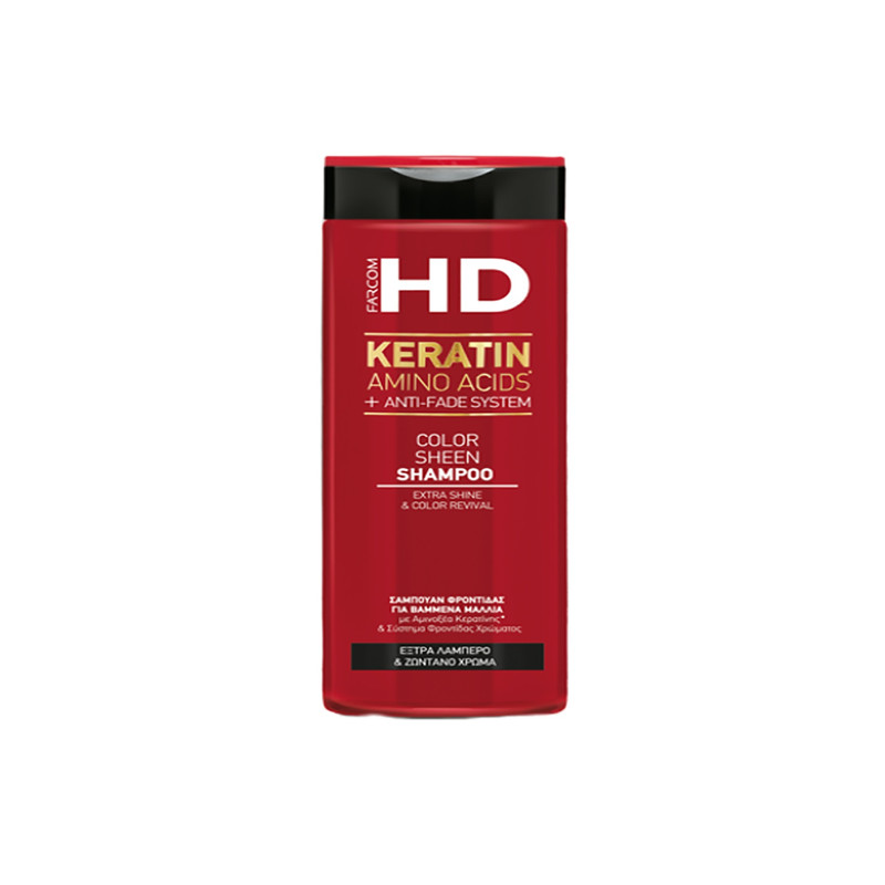 خرید و قیمت شامپو تقویت کننده و ترمیم کننده مو اچ دی مدل COLOR SHEEN حجم 400 میلی لیتر