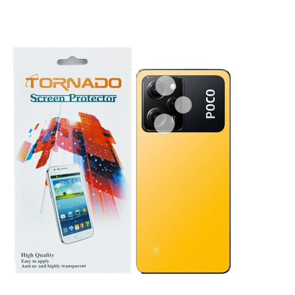 محافظ لنز دوربین تورنادو مدل نانوگلس مناسب برای گوشی موبایل شیائومی Poco X5 Pro بسته 40 عددی