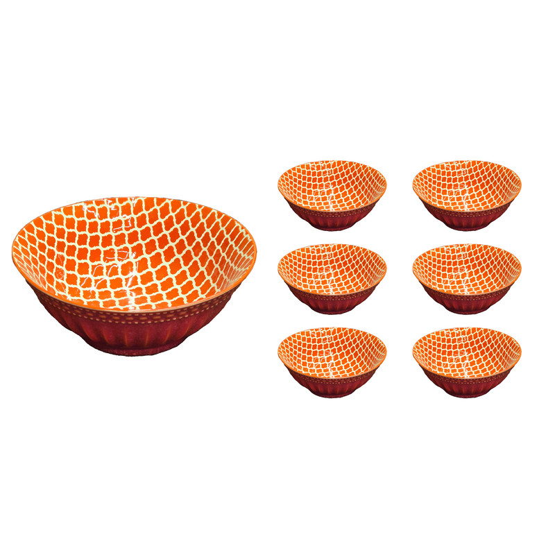 ست 7 پارچه دنی هوم مدل انار خوری