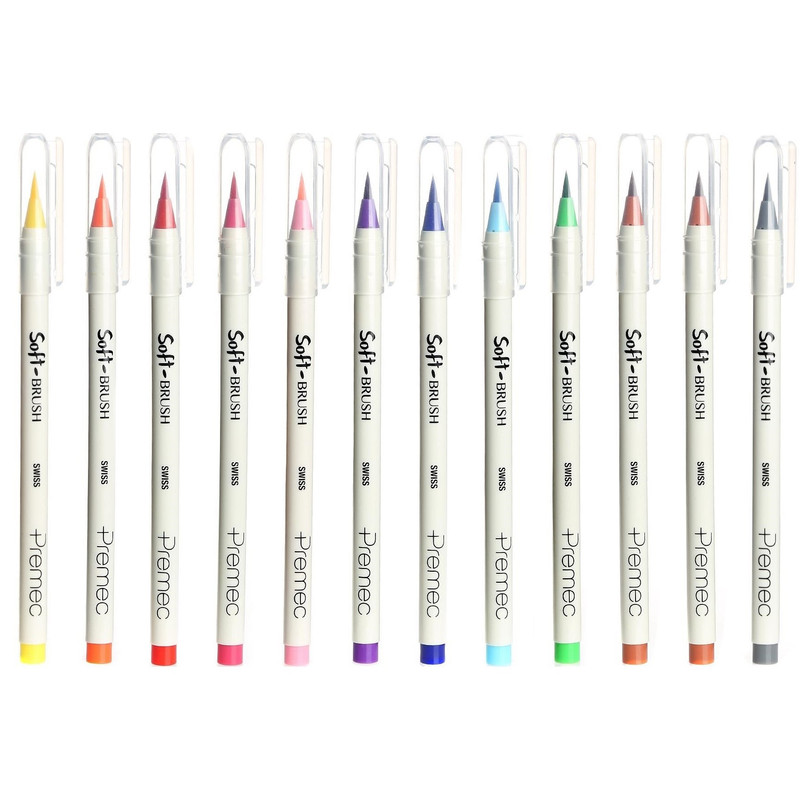 ماژیک رنگ آمیزی پریمک مدل Soft BRUSH بسته 12 عددی