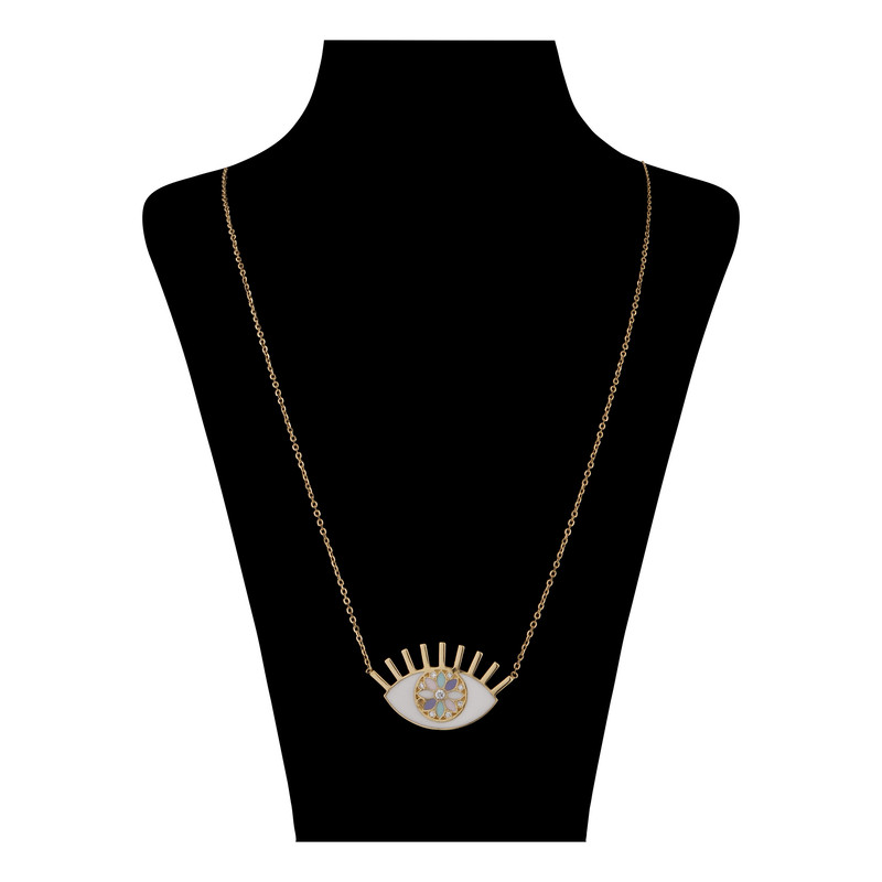 گردنبند طلا 18 عیار زنانه دلبر مدل H57