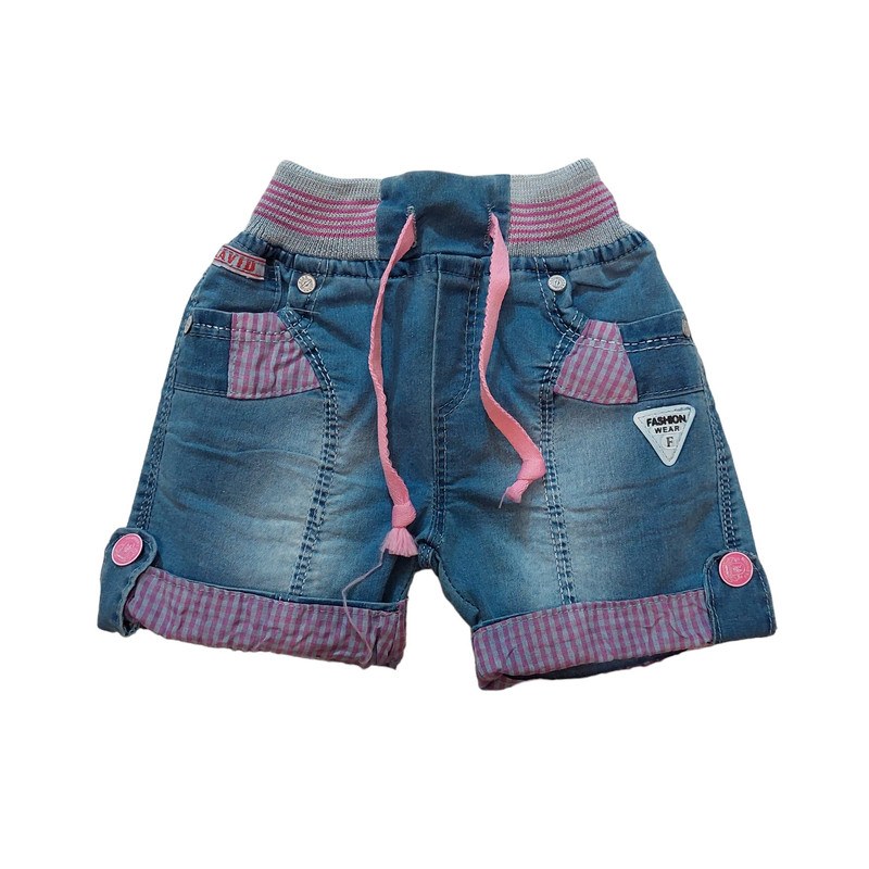 شلوارک جین دخترانه مدل ASH757