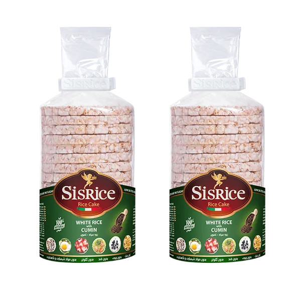 رایس کیک زیره سیاه بدون گلوتن سیس رایس بسته 2 عددی
