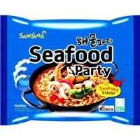 نودل کُره ای ( رامن ) غذاهای دریایی ۱۲۵ گرم سیفود پارتی سامیانگ – samyang | لوازم سوشی و وسایل سوشی (محصولات شرق آسیا )