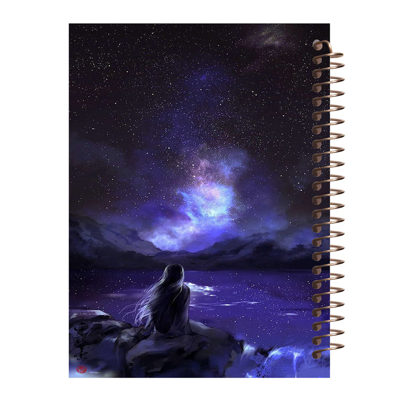 خرید و قیمت دفتر لغت طرح کهکشان مدل دخترانه کد W139