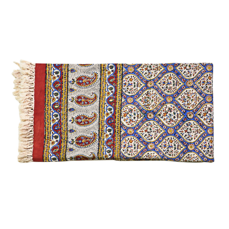 رومیزی قلمکار صدر مدل حقه ای کد 100