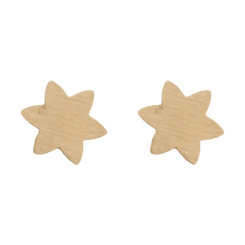 خرید و قیمت گوشواره طلا 18 عیار زنانه مدل گوشواره طلا 18 عیار زنانه قیراط مدل ستاره کد GH6254