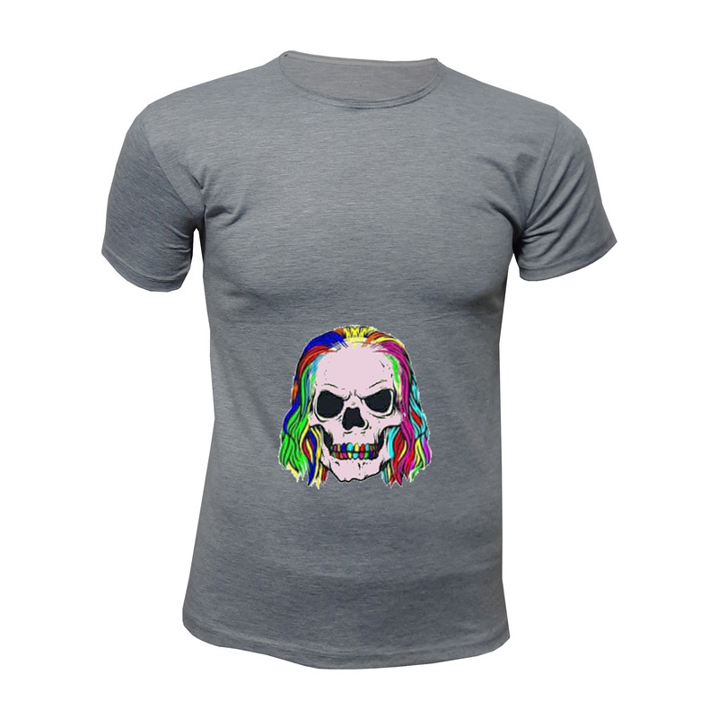 خرید و قیمت تی شرت آستین کوتاه مردانه طرح skeleton کد 160