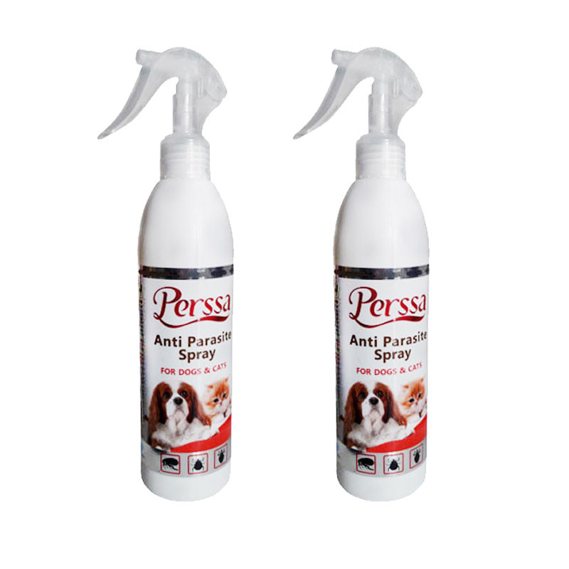 اسپری ضد انگل سگ و گربه پرسا مدل Anti-Parasite حجم 300 میلی لیتر بسته 2 عددی