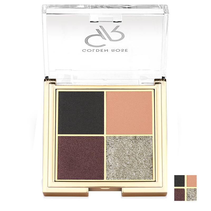 پالت سایه چشم گلدن رز مدل Quattro شماره 01