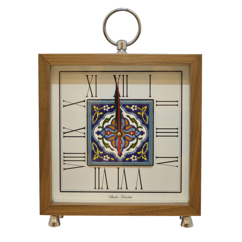 خرید و قیمت ساعت رومیزی هفت رج مدل مربع