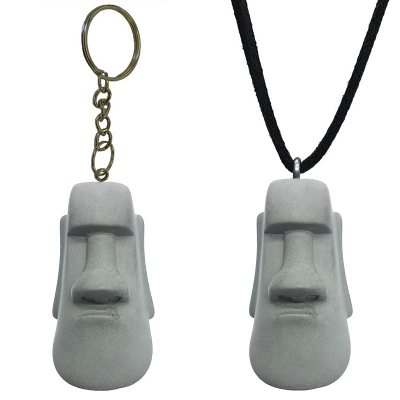 گردنبند مدل سنگ مصنوعی طرح ایستر کاکا سنگی کد p.3.3.3.1 به همراه جاکلیدی