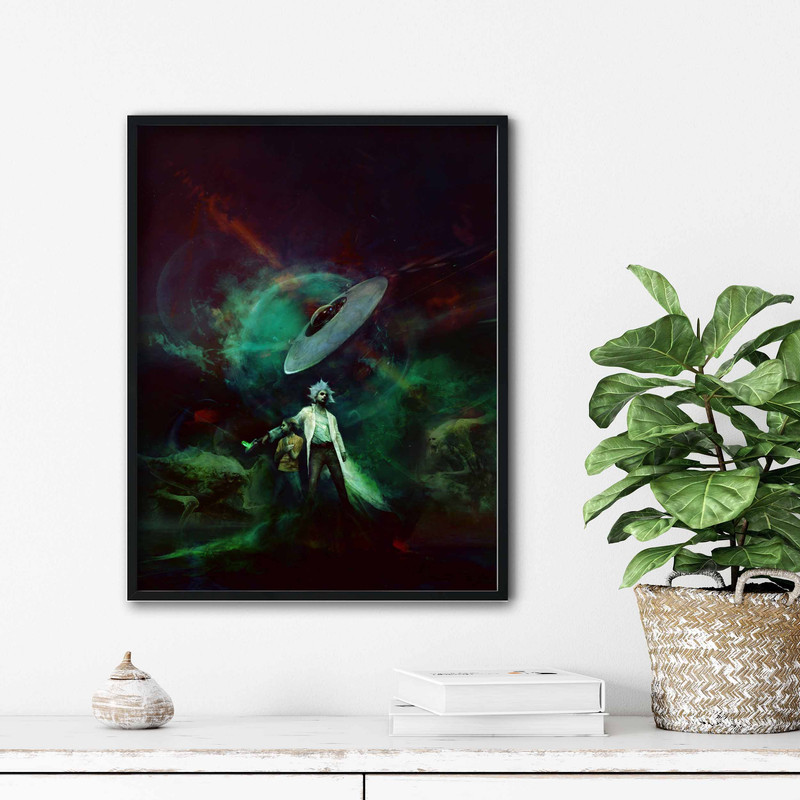 تابلو آتریسا طرح ریک اند مورتی مدل ATr010