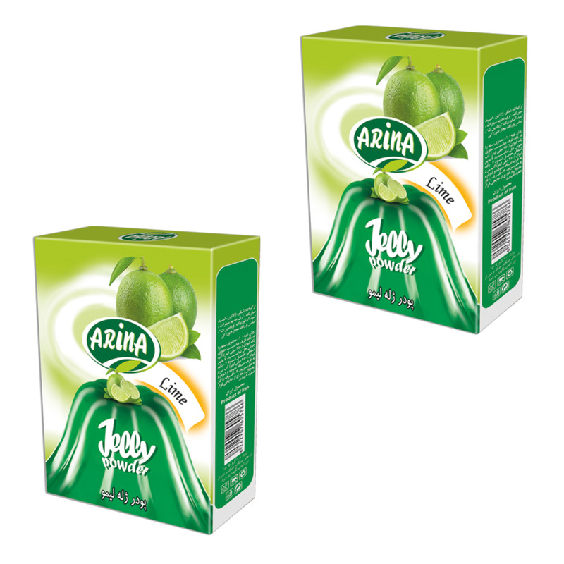 پودر ژله لیمو آرینا - 100 گرم بسته 2 عددی