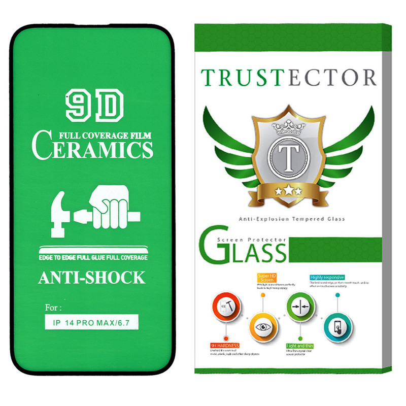 محافظ صفحه نمایش سرامیکی تراستکتور مدل CRTA مناسب برای گوشی موبایل اپل iPhone 14 Pro Max