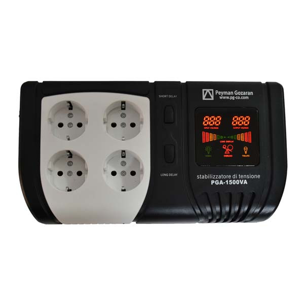 استابلایزر پیمان گزاران مدل هوشمند کد PGA-1500 ظرفیت 1500ولت آمپر