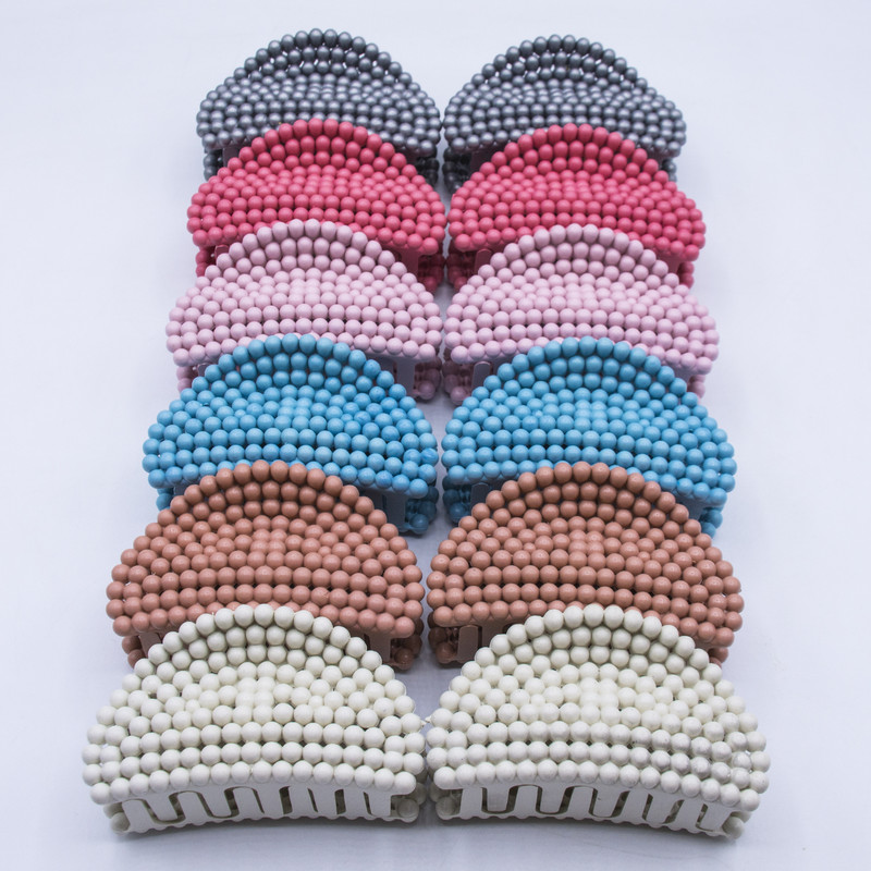 کلیپس مو زنانه مدل pastil smalball مجموعه 12 عددی