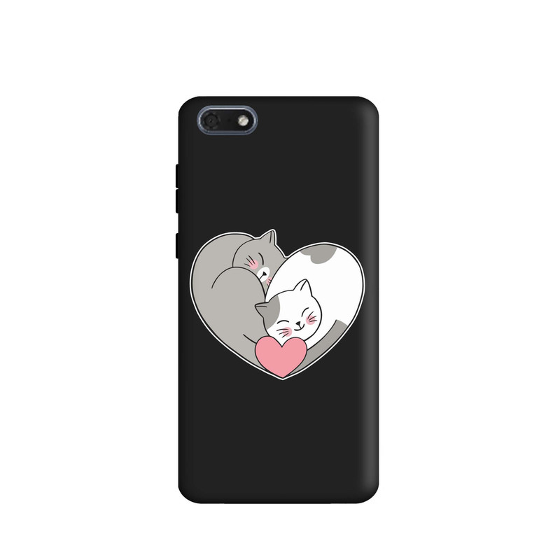 خرید و قیمت کاور قاب گارد طرح قلب گربه ای کد t11091 مناسب برای گوشی موبایل هوآوی Y5 2018 / Y5 Prime 2018