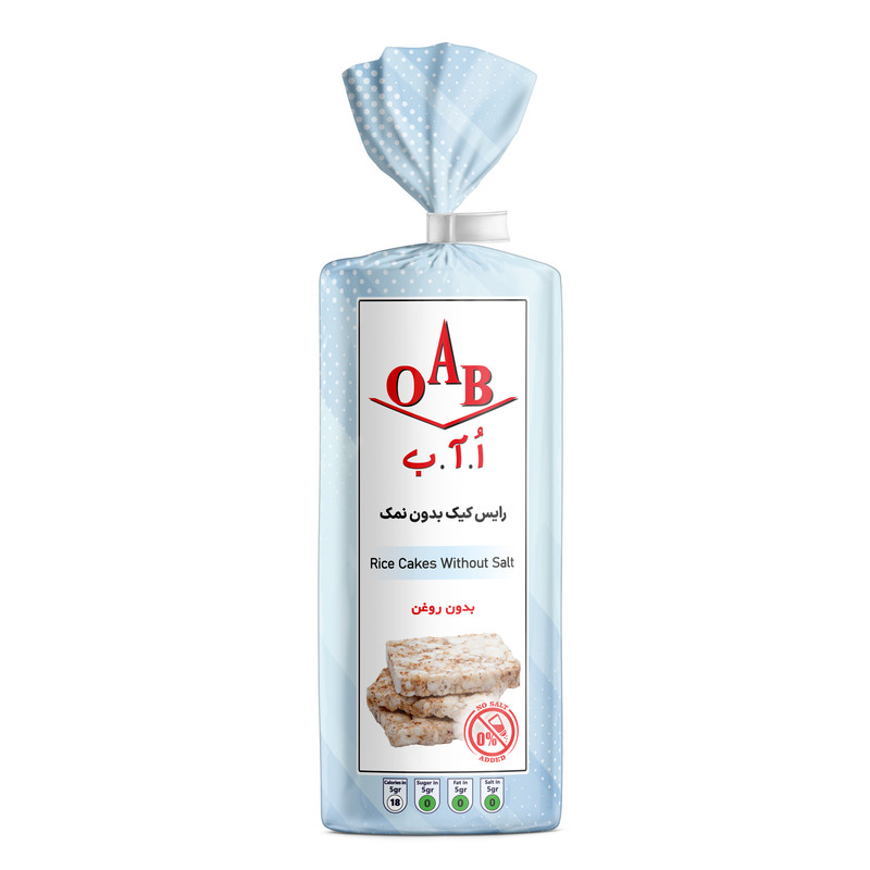 رایس کیک بدون نمک اُ.آ.ب - 100 گرم