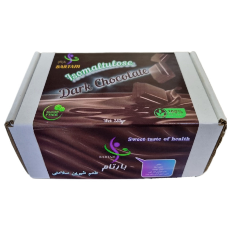 شکلات تلخ بدون قند برپایه ایزومالتولوز بارتام - 230 گرم