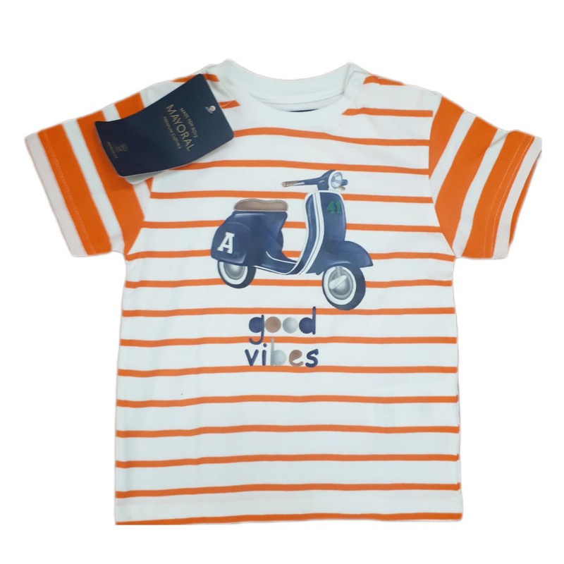 خرید و قیمت تی شرت آستین کوتاه پسرانه مایورال مدل موتور