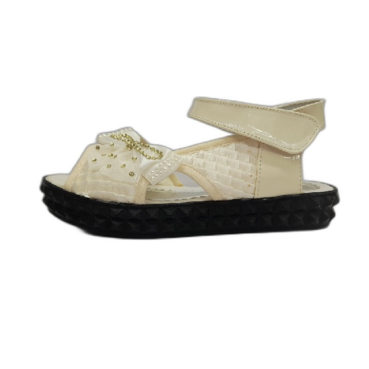 صندل دخترانه مدل پاباما رنگ کرم