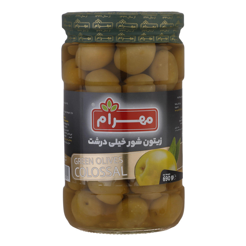 زیتون شور خیلی درشت مهرام - 690 گرم