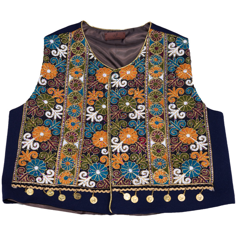 خرید و قیمت جلیقه سوزن دوزی طرح فاخر کد 7029