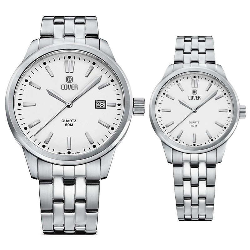 خرید و قیمت ست ساعت مچی عقربه ای زنانه و مردانه کاور مدل CO502.02 CO503.02